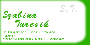 szabina turcsik business card